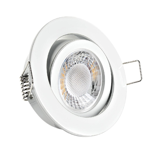 LED Deckenspot Rund Weiß schwenkbar 230V - LEDHAGEN Leuchten und  Leuchtmittel