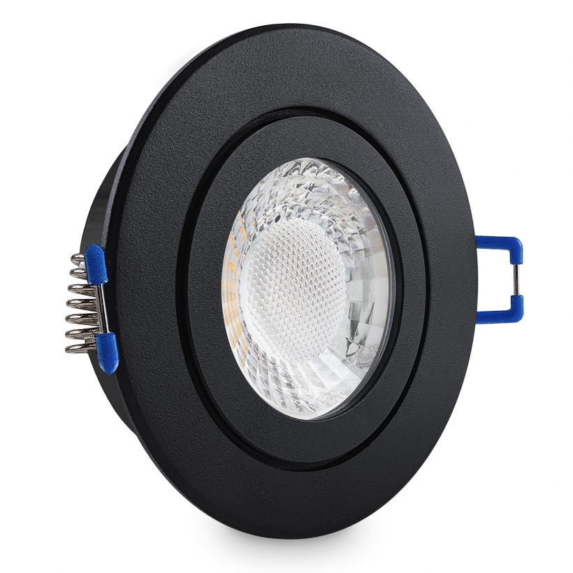 - Rund LED Deckenspot LEDHAGEN Leuchtmittel Feuchtraum Schwarz12V/230V Leuchten und