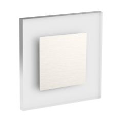 LED Wandeinbaustrahler Treppenlicht Wandeinbauleuchte warmwei flach Satinglas quadratisch WB1