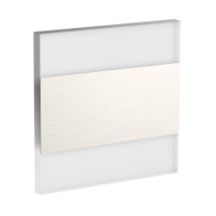 LED Wandeinbaustrahler Treppenlicht Wandeinbauleuchte warmwei flach Satinglas quadratisch WB7