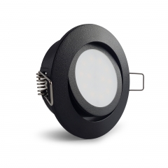LED Einbaustrahler rund schwenkbar schwarz