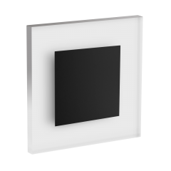 LED Wandeinbaustrahler Treppenlicht Wandeinbauleuchte neutralwei flach Satinglas quadratisch WB2B