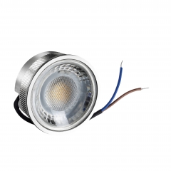 LED Leuchtmittel Modul 5W flach dimmbar warmwei Alu Durchmesser  50mm 3000 Kelvin 230V